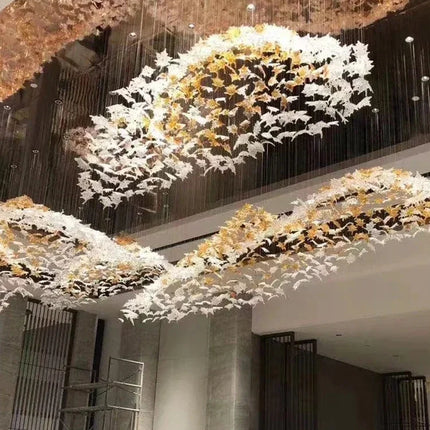 Lustre suspendu en cristal moderne pour salon, salle à manger et hôtel