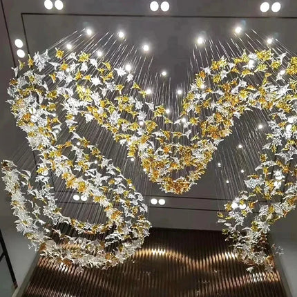 Lustre suspendu en cristal moderne pour salon, salle à manger et hôtel