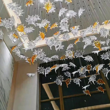Lustre suspendu en cristal moderne pour salon, salle à manger et hôtel
