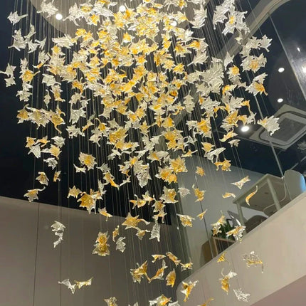 Lustre suspendu en cristal moderne pour salon, salle à manger et hôtel