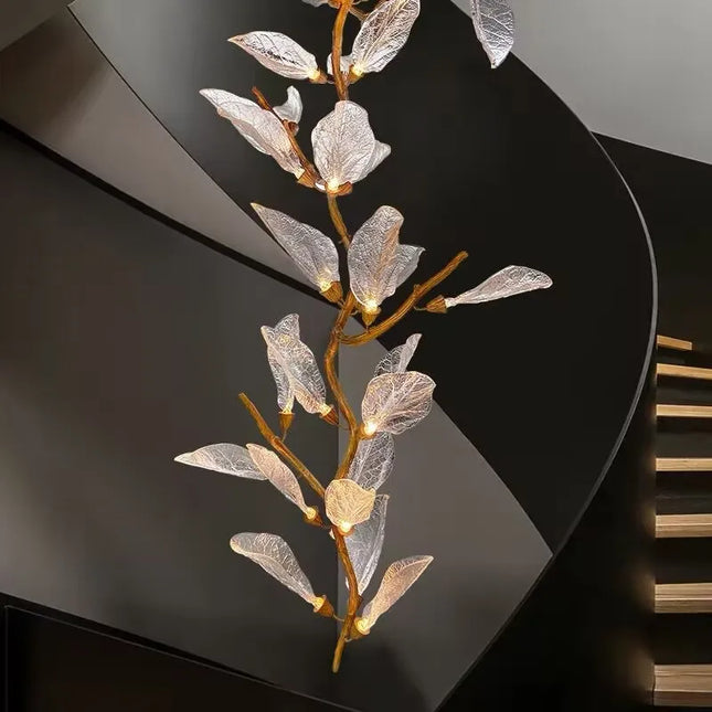 Suspension moderne en cuivre marron - LED G9 - Ø90 cm x 260 cm - VERONA