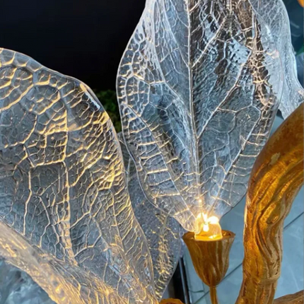 Lustre suspendu moderne en cuivre G9 LED, ambiance chaleureuse pour villa et restaurant