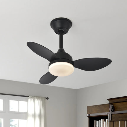 Plafonnier ventilateur LED à profil bas 25-52" avec télécommande, intérieur et extérieur couvert