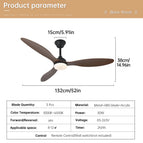 52 Inch Noir WOOD / 85-265V
