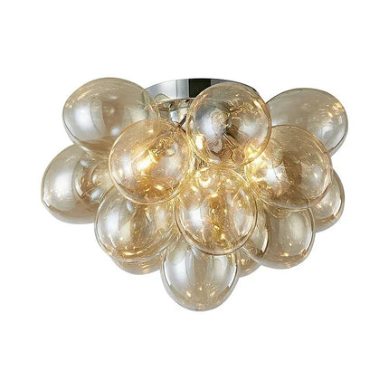 Plafonnier boule de verre moderne nordique G9 pour salon et cuisine