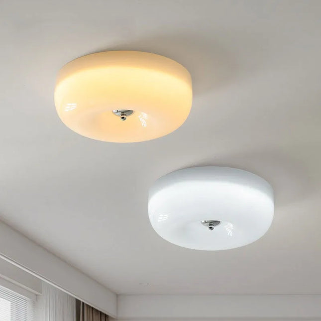 Plafonnier en verre style rétro Bauhaus pour chambre à coucher