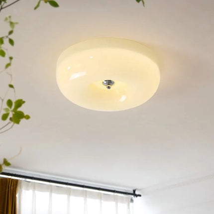 Plafonnier en verre style rétro Bauhaus pour chambre à coucher