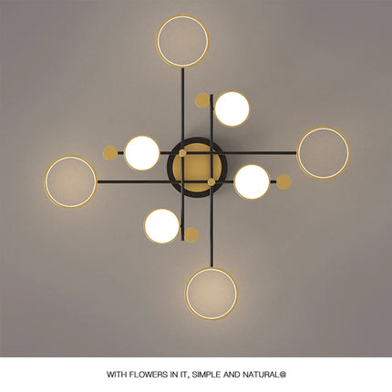 Plafonnier LED moderne IRALAN en fer et acrylique avec lumière réglable pour intérieur