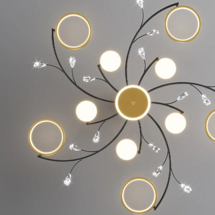 Plafonnier LED moderne nordique IRALAN avec télécommande, luminaire d’intérieur dimmable