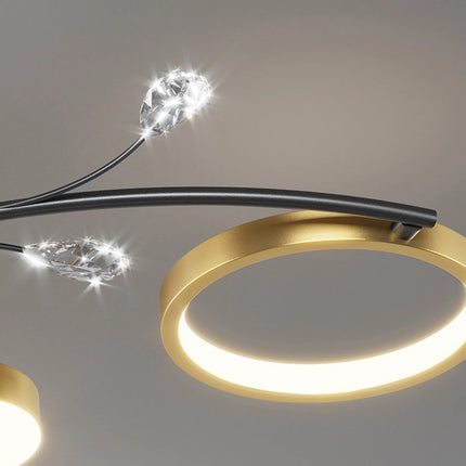 Plafonnier LED moderne nordique IRALAN avec télécommande, luminaire d’intérieur dimmable