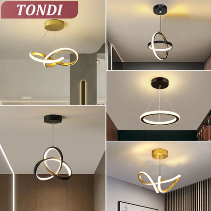 Plafonnier LED moderne à intensité variable pour balcon et couloir 110-220V