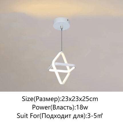 Plafonnier LED moderne à intensité variable pour balcon et couloir 110-220V
