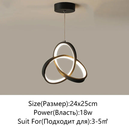Plafonnier LED moderne à intensité variable pour balcon et couloir 110-220V