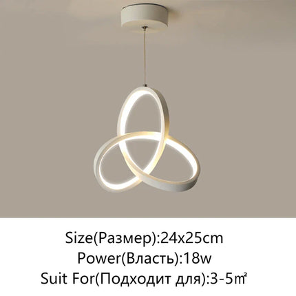 Plafonnier LED moderne à intensité variable pour balcon et couloir 110-220V