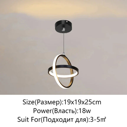 Plafonnier LED moderne à intensité variable pour balcon et couloir 110-220V