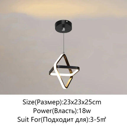 Plafonnier LED moderne à intensité variable pour balcon et couloir 110-220V