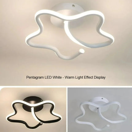 Plafonnier LED moderne minimaliste en aluminium pour salon et couloir, lumière chaude réglable
