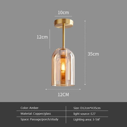 Plafonnier LED minimaliste en verre et métal noir, design moderne pour intérieur