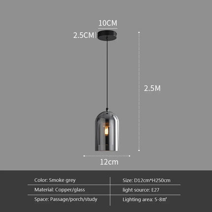 Plafonnier LED minimaliste en verre et métal noir, design moderne pour intérieur