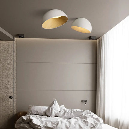 Plafonnier Incliné en Bois au Design Nordique Moderne pour Salon et Hall