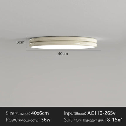Plafonnier rond Bauhaus vert en métal LED pour ambiance cosy