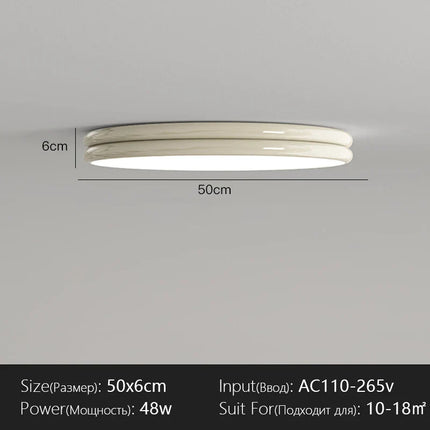 Plafonnier rond Bauhaus vert en métal LED pour ambiance cosy
