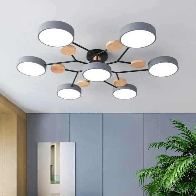Plafonnier LED 3 Couleurs, Luminaire Moderne pour Salon et Bureau