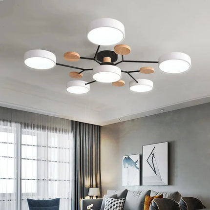 Plafonnier LED 3 Couleurs, Luminaire Moderne pour Salon et Bureau