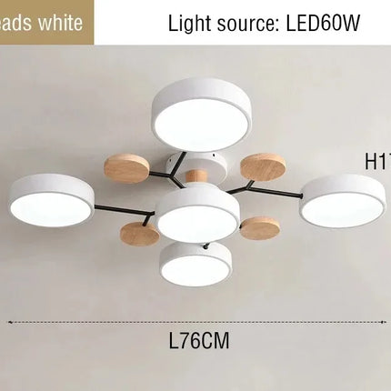 Plafonnier LED 3 Couleurs, Luminaire Moderne pour Salon et Bureau