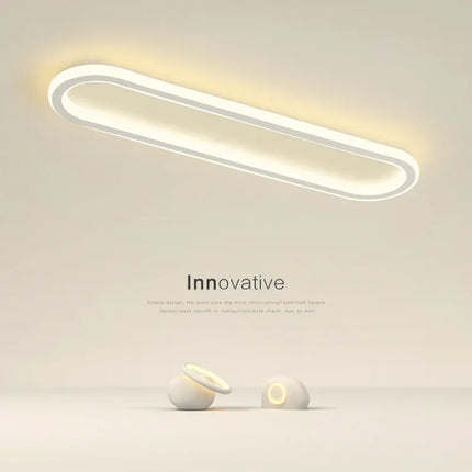Plafonnier LED moderne en aluminium pour salon et salle à manger, lumière chaude