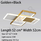 Or L52xW52xH7cm / Lumière chaude 3000K