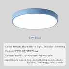 Bleu / Lumière Blanche-6000k / D23CM-12W