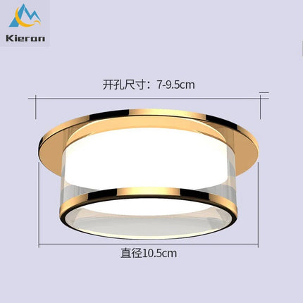 Plafonnier LED intégré en cristal et verre pour ambiance moderne et cosy