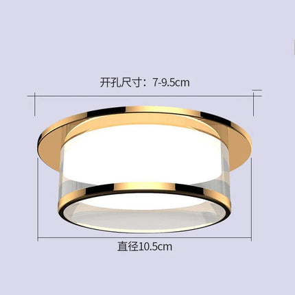 Plafonnier LED intégré en cristal et verre pour ambiance moderne et cosy