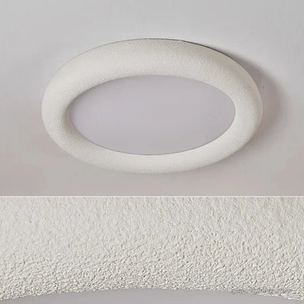 Plafonnier LED rond nuage en résine pour salon et chambre bébé, éclairage soin des yeux