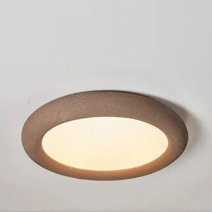Plafonnier LED rond nuage en résine pour salon et chambre bébé, éclairage soin des yeux