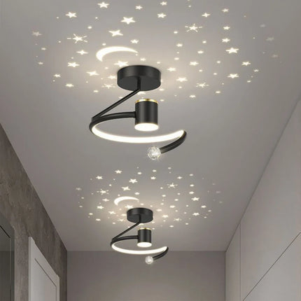 Plafonnier LED 20W Nordique Créatif Étoile Ciel en Acrylique pour Couloir et Chambre