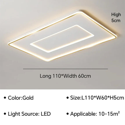 Plafonnier LED moderne en aluminium, éclairage décoratif pour intérieur