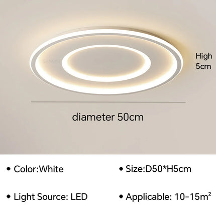 Plafonnier LED moderne en aluminium, éclairage décoratif pour intérieur