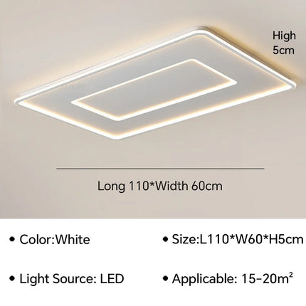 Plafonnier LED moderne en aluminium, éclairage décoratif pour intérieur