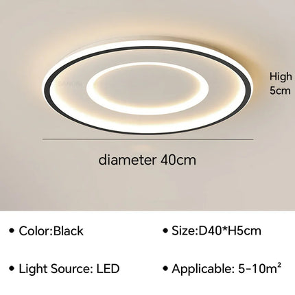 Plafonnier LED moderne en aluminium, éclairage décoratif pour intérieur