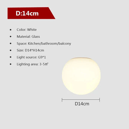 Plafonnier LED G9/E27 en verre blanc laiteux, design moderne et minimaliste