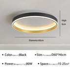 Noir 60cm / Lumière Froide Blanc(sans télécommete)