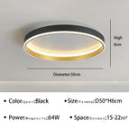 Noir 50cm / Lumière Froide Blanc(sans télécommete)