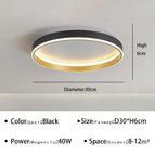 Noir 30cm / Lumière Froide Blanc(sans télécommete)