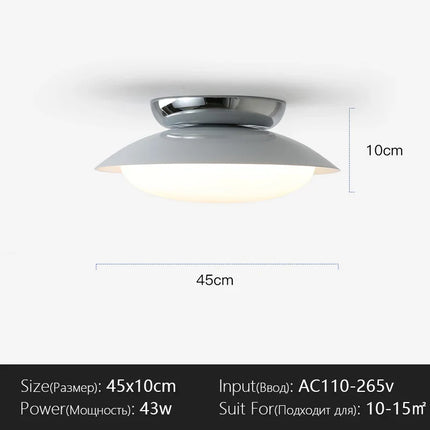 Plafonnier LED design Art Déco en fer, lumière chaude dimmable pour intérieur élégant