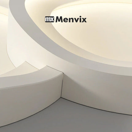 Plafonnier LED Rond en Fer au Design Moderne, Lumière Chaude Réglable