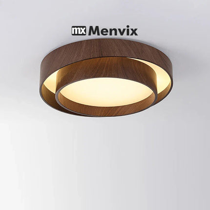 Plafonnier LED Menvix en métal au design nordique, lumière chaude dimmable, pour salon et salle à manger