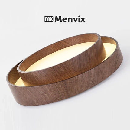 Plafonnier LED Menvix en métal au design nordique, lumière chaude dimmable, pour salon et salle à manger