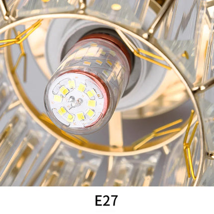 Plafonnier LED moderne en cristal noir, 1 lumière pour séjour et chambre